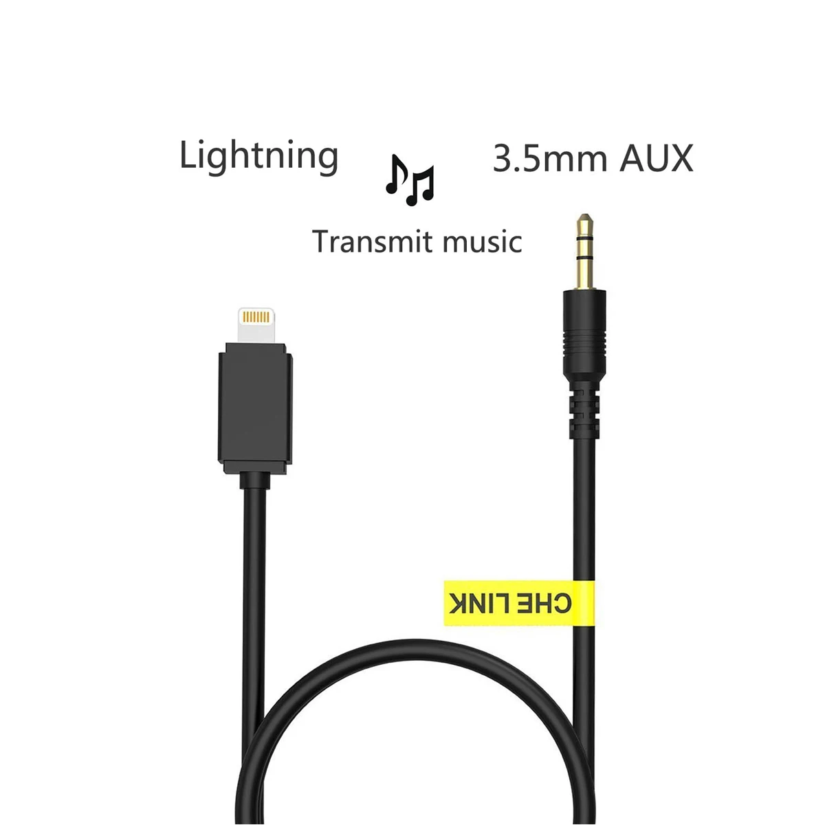 Chelink For Lightning to 3.5mm Jack Audio AUX Cable Car Male to Male subwoofer Cable For iPhone Adapter Audio Transfer
Chelink For Lightning to 3.5mm Jack Audio AUX Cable Car Male to Male subwoofer Cable For iPhone Adapter Audio Transfer