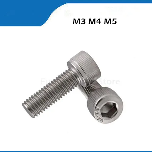 304 Stainless Steel M3 M4 M5 Screws Allen Hex Socket Head Wood Screw Bolt Fastener M3/4/5*6/8/10/12/14mm/16mm/18mm/20mm/25mm
304 Stainless Steel M3 M4 M5 Screws Allen Hex Socket Head Wood Screw Bolt Fastener M3/4/5*6/8/10/12/14mm/16mm/18mm/20mm/25mm
