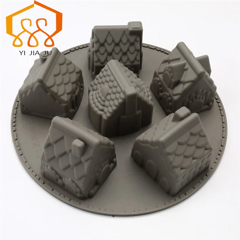 DIY 6-hole House Cake Birthday Cake Mold Food Grade Silicone Cake Mold High Temperature Oven Refrigerator Free Shipping
DIY 6-hole House Cake Birthday Cake Mold Food Grade Silicone Cake Mold High Temperature Oven Refrigerator Free Shipping