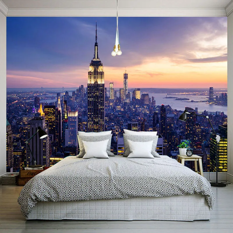 Photo Wallpaper Beautiful New York City Night Landscape 3D Mural Living Room Theme Hotel Fashion Decor Wallpaper Papel De Parede
Photo Wallpaper Beautiful New York City Night Landscape 3D Mural Living Room Theme Hotel Fashion Decor Wallpaper Papel De Parede