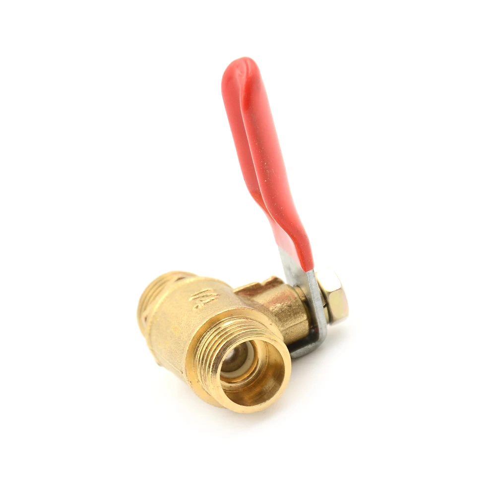 DIY Home Tools 1/4'' PT Male 12mm Threaded to 8mm Hose Lever Handle Brass Metal Ball Valves
DIY Home Tools 1/4'' PT Male 12mm Threaded to 8mm Hose Lever Handle Brass Metal Ball Valves