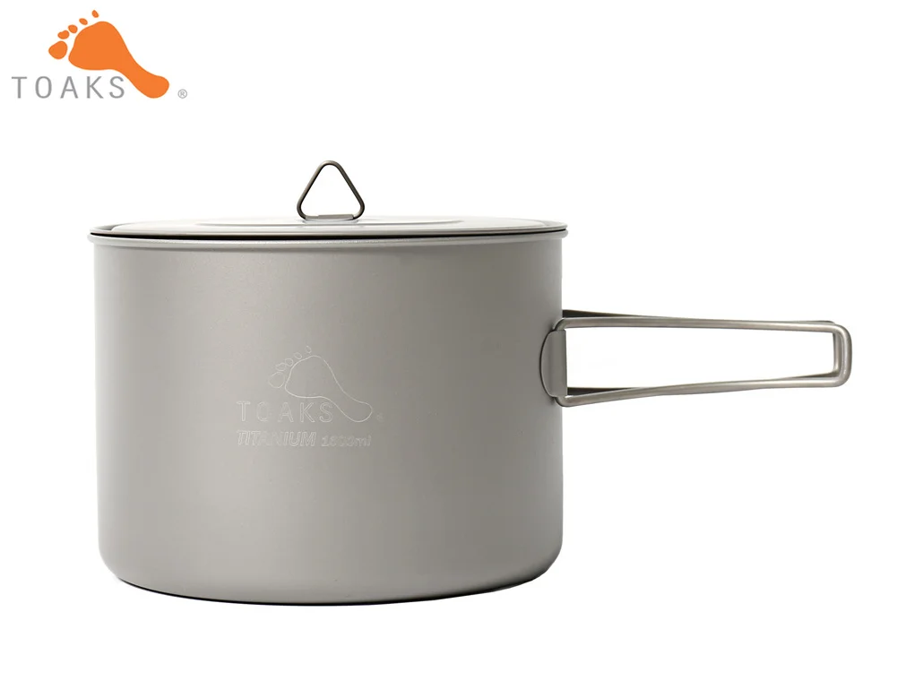 Кастрюля TOAKS POT 1600 из чистого титана походная посуда уличные горшки могут