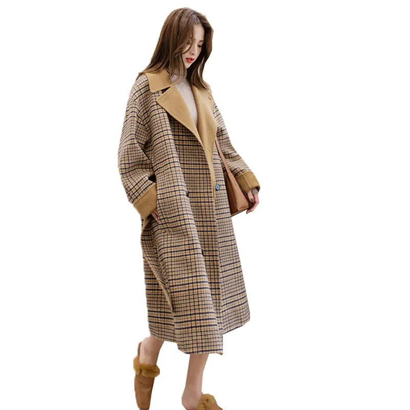 2018 Spring New Fashion Wool Women Basic Coats Medium-Long Women's Winter Jacket Women Woolen Outerwear Casaco Feminino
2018 Spring New Fashion Wool Women Basic Coats Medium-Long Women's Winter Jacket Women Woolen Outerwear Casaco Feminino
