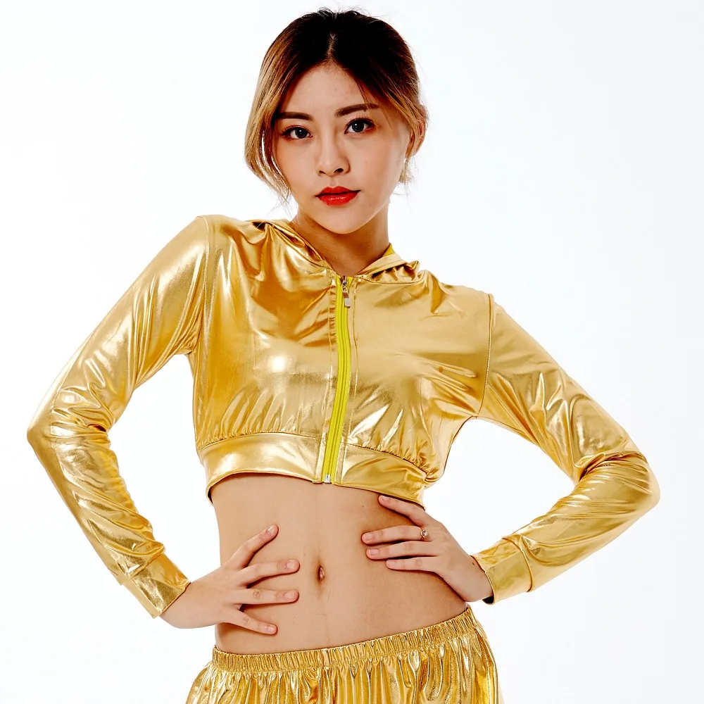 2018 New Fashion Spring Summer Women Jazz Slim Hip Hop Coat Party Stage Performance Top Gold Streetwear Long Sleeve Dance Jacket
2018 New Fashion Spring Summer Women Jazz Slim Hip Hop Coat Party Stage Performance Top Gold Streetwear Long Sleeve Dance Jacket