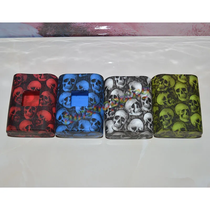 

30pcs Colors random AL85 Skull Head Protective silicone case skin cover sleeve For SMOK Alien 85W Box Mod Alien Mini Alien Baby