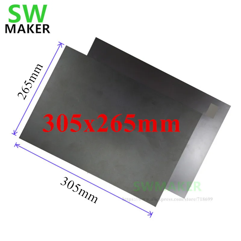 305x265mm Magnetic Adhesive Print Bed Tape Print Sticker Surface Flex Plate for Flashforge Guider II 2S IIS 3D Printer
305x265mm Magnetic Adhesive Print Bed Tape Print Sticker Surface Flex Plate for Flashforge Guider II 2S IIS 3D Printer