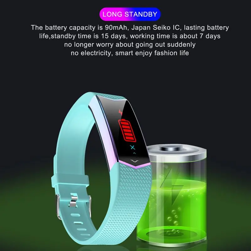 Smart Bracelet Fitness Tracker Wristband Blood Pressure Heart Rate Monitor With Pedometer Sport Band for Men Women watch
Smart Bracelet Fitness Tracker Wristband Blood Pressure Heart Rate Monitor With Pedometer Sport Band for Men Women watch