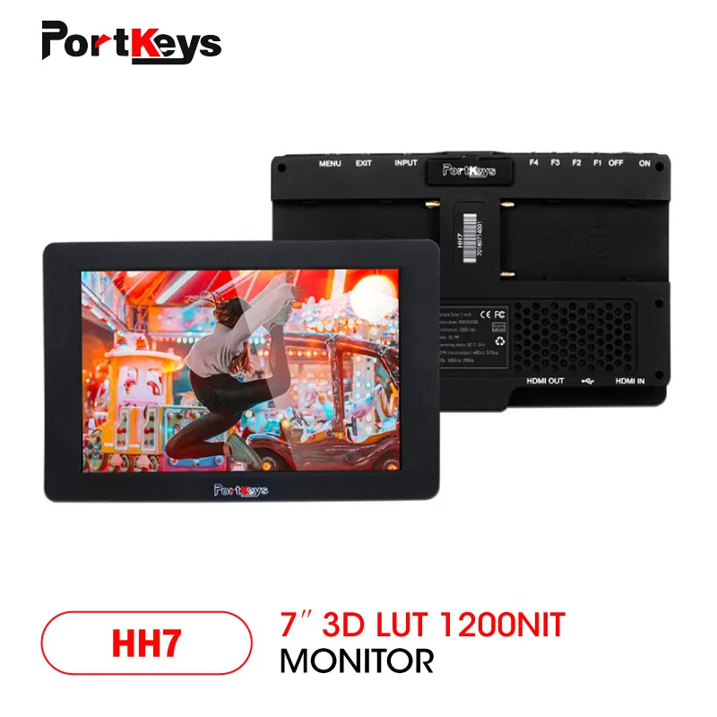 

PortKeys HH7 1200nit дневной 7 дюймов 3D LUT 4 K HDMI сигнала на Камера подал монитор с гистограммы монитор для dslr камеры