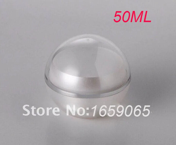 New 50g pearl white acrylic ball shape cream jar plastic jar f eye cream capsule moisturizer gel cosmetic packing ball jar
New 50g pearl white acrylic ball shape cream jar plastic jar f eye cream capsule moisturizer gel cosmetic packing ball jar
