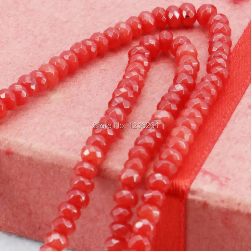 Hot Sale 2x4mm Accessories Faceted Red Chalcedony Abacus Loose Beads Fitting Female DIY Stone 15inch Jewelry making Design Gifts
Hot Sale 2x4mm Accessories Faceted Red Chalcedony Abacus Loose Beads Fitting Female DIY Stone 15inch Jewelry making Design Gifts