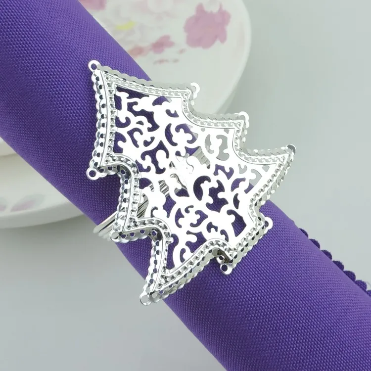 10pcs/lot Christmas tree napkins napkin ring hollow silver buckle, hotel table decoration napkin ring
10pcs/lot Christmas tree napkins napkin ring hollow silver buckle, hotel table decoration napkin ring