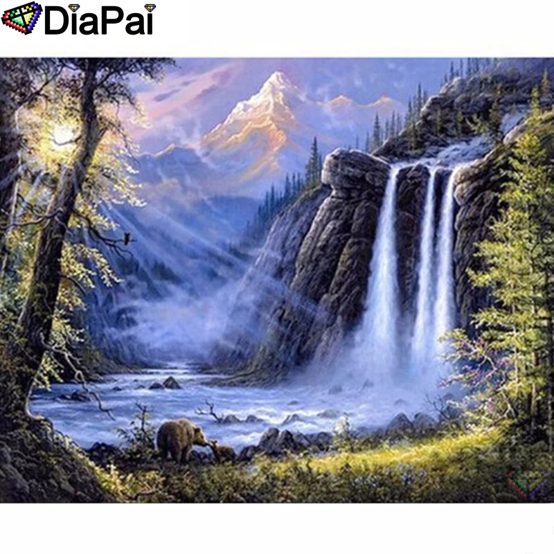 DIAPAI Алмазная картина 5D DIY 100% полная квадратная/круглая дрель "водопад пейзаж" Алмазная вышивка крестиком 3D декор A24695
DIAPAI Алмазная картина 5D DIY 100% полная квадратная/круглая дрель "водопад пейзаж" Алмазная вышивка крестиком 3D декор A24695