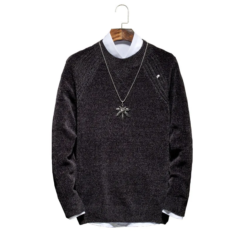 Pure color knit sweater collar youth men's cultivate one's morality long sleeve men's winter 2019 new fashion trends
Pure color knit sweater collar youth men's cultivate one's morality long sleeve men's winter 2019 new fashion trends