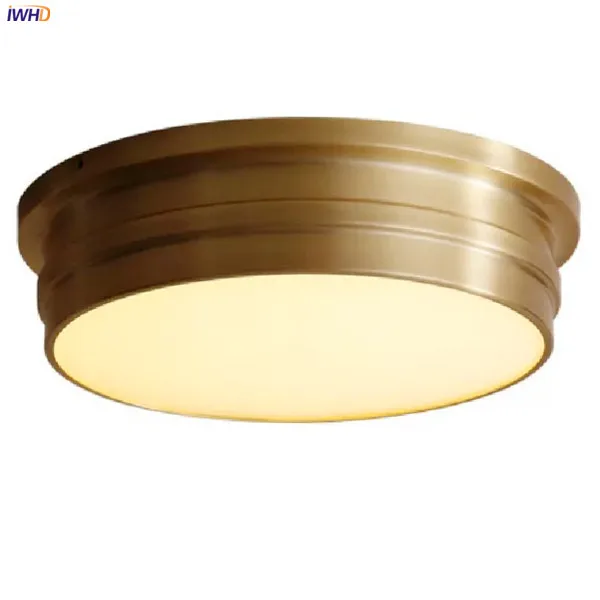 IWHD American Vintage Copper Ceiling Lights For Living Room Bedroom Kitchen Round Modern Ceiling Lamps Plafonnier LED De Techo
IWHD American Vintage Copper Ceiling Lights For Living Room Bedroom Kitchen Round Modern Ceiling Lamps Plafonnier LED De Techo