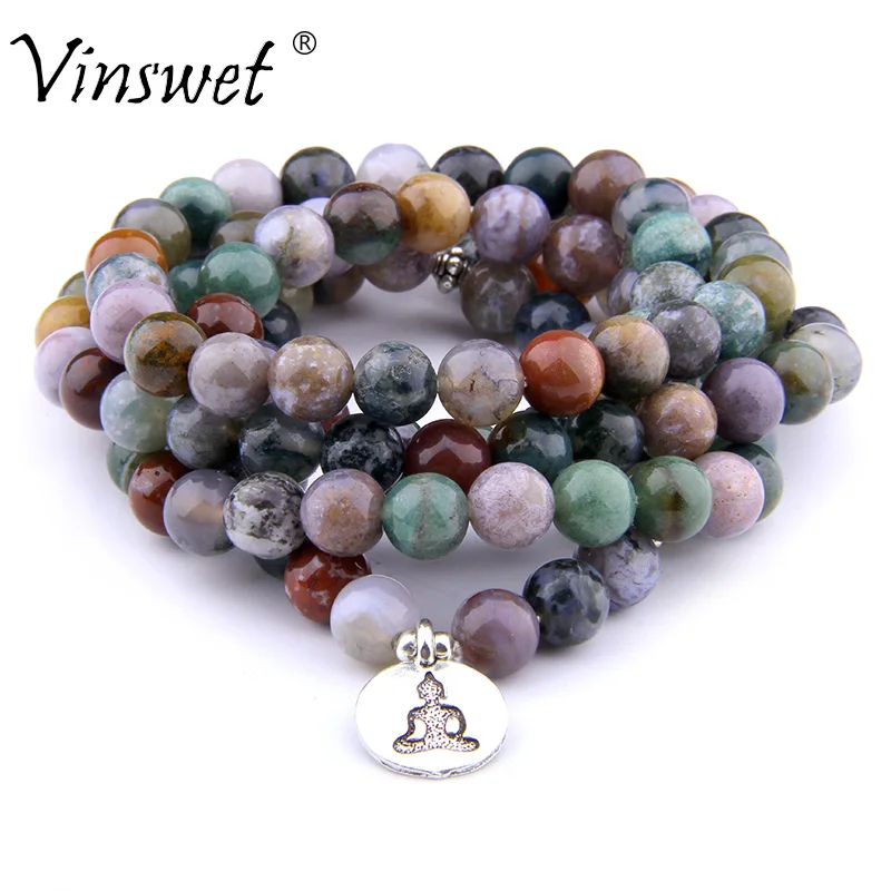 Men Women Bracelets Natural Stone Wrap Bracelets 108 Mala India Agates Beads Yoga Bracelets for Women Men Jewelry
Men Women Bracelets Natural Stone Wrap Bracelets 108 Mala India Agates Beads Yoga Bracelets for Women Men Jewelry