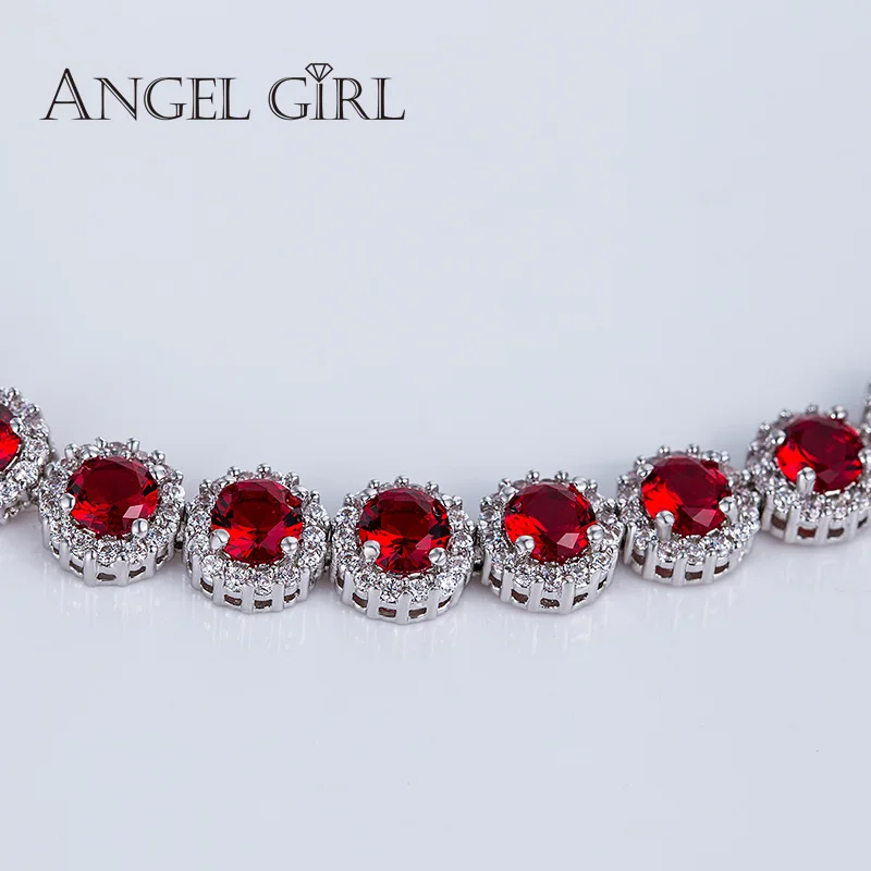 Angel Girl высокое качество белый золотой цвет круговой формы браслеты и для женщин