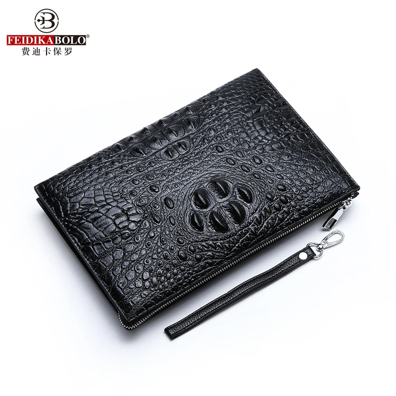 FEIDIKABOLO Crocodile Double-Layer Men's Clutch Bag New Fashion High Quality Large Capacity Personalized Mobile Wallet
FEIDIKABOLO Crocodile Double-Layer Men's Clutch Bag New Fashion High Quality Large Capacity Personalized Mobile Wallet