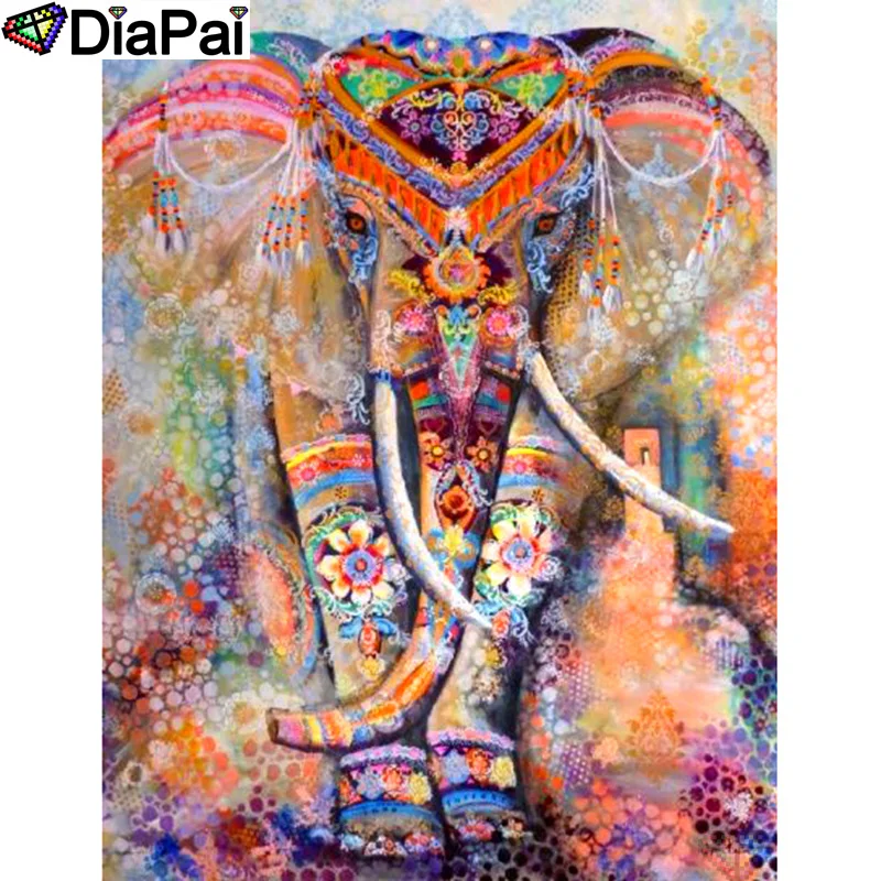 DIAPAI 100% Full Square/Round Drill 5D DIY Diamond Painting "Colorful elephant" Diamond Embroidery Cross Stitch 3D Decor A12503
DIAPAI 100% Full Square/Round Drill 5D DIY Diamond Painting "Colorful elephant" Diamond Embroidery Cross Stitch 3D Decor A12503