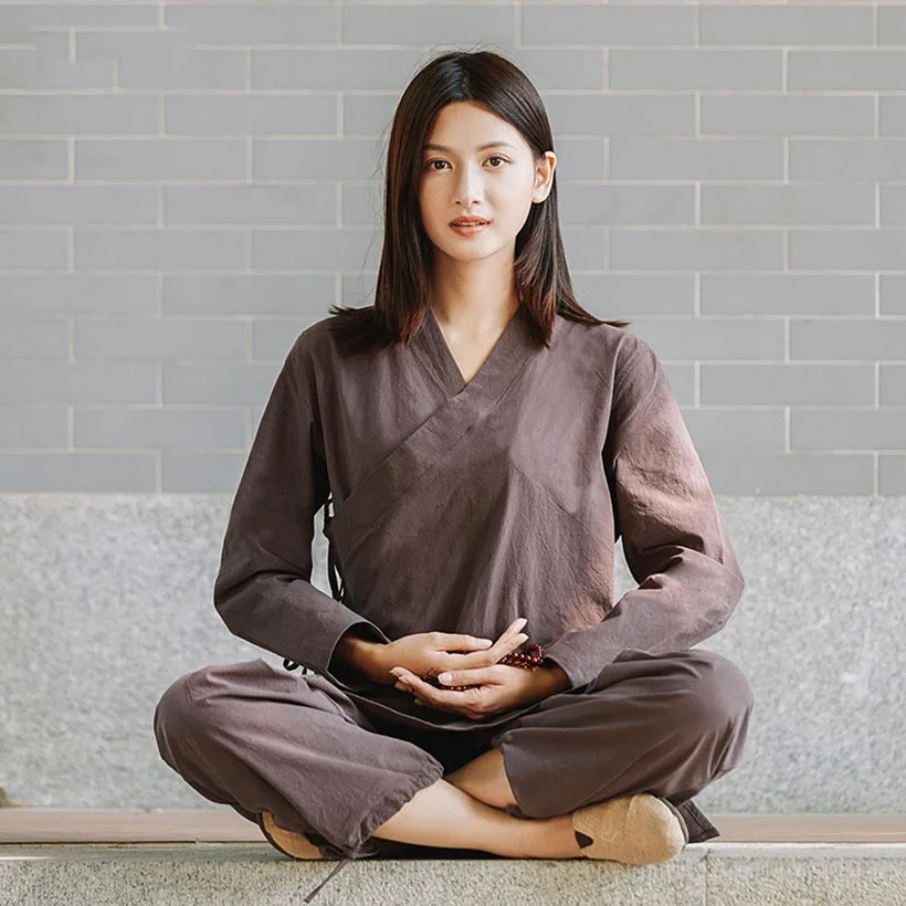 Chinese Style Long Sleeve Women Clothing Cotton & Linen Woman Meditation Suit Tai Chi Clothing Suit For Female Spring Autumn
Chinese Style Long Sleeve Women Clothing Cotton & Linen Woman Meditation Suit Tai Chi Clothing Suit For Female Spring Autumn