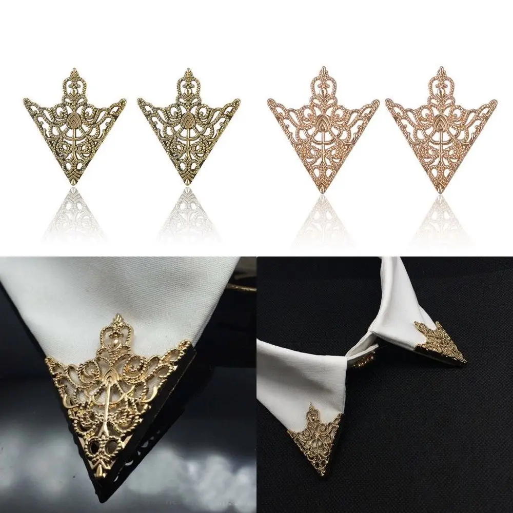 Fashion Brooch 2pcs Hollow Gold Shirt Suit Collar Neck Tip Brooch Pin Retro Triangle Shirts Collar Pin Chain Unisex Xmas
Fashion Brooch 2pcs Hollow Gold Shirt Suit Collar Neck Tip Brooch Pin Retro Triangle Shirts Collar Pin Chain Unisex Xmas