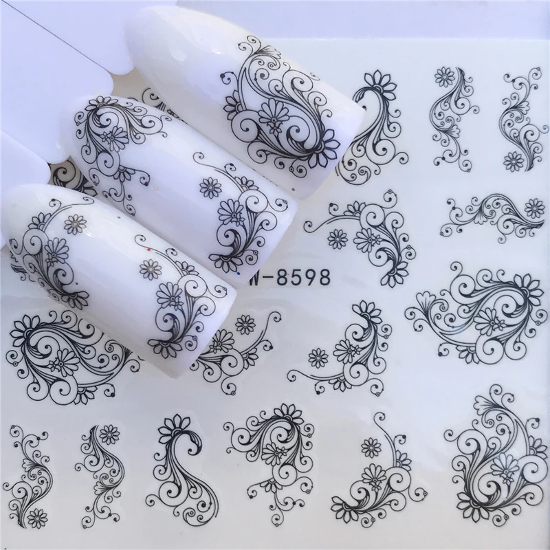 ZKO 1 Sheet Mixed Designs Flower Glitter Nail Sticker Water Transfer Decal Decoration DIY Adhesive Tips Manicure Nail Art Decals
ZKO 1 Sheet Mixed Designs Flower Glitter Nail Sticker Water Transfer Decal Decoration DIY Adhesive Tips Manicure Nail Art Decals