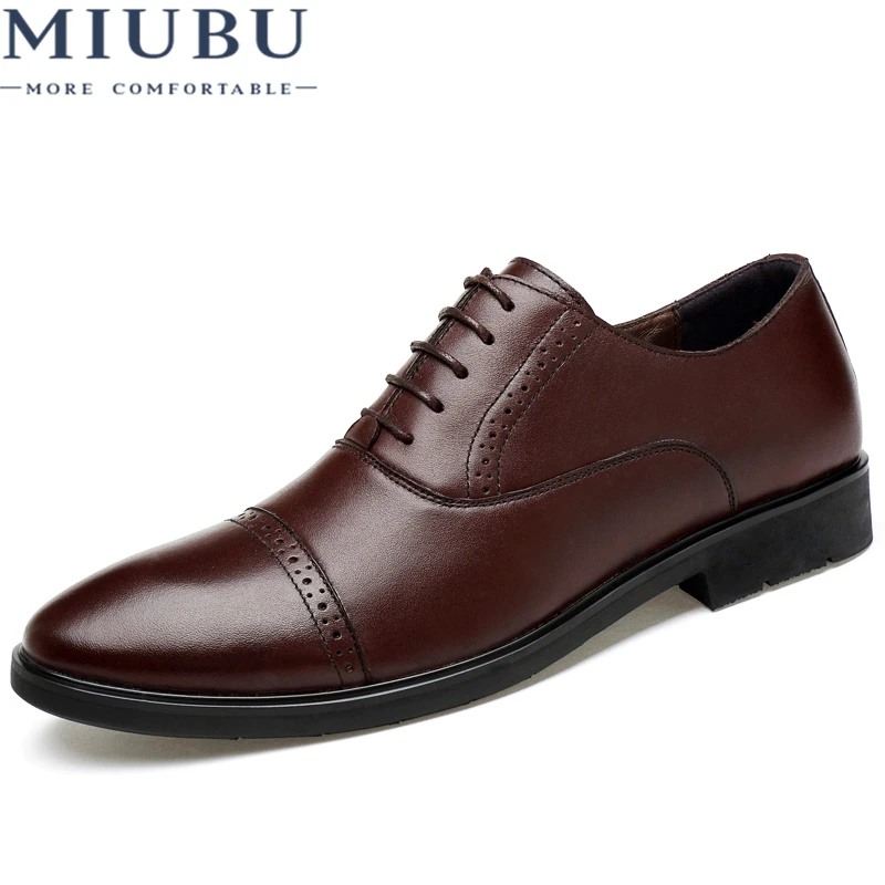 MIUBU Man Flat Classic Men Dress Shoes Genuine Leather Wingtip Carved Italian Wedding Formal Oxford Plus Size 37-45 For Winter
MIUBU Man Flat Classic Men Dress Shoes Genuine Leather Wingtip Carved Italian Wedding Formal Oxford Plus Size 37-45 For Winter