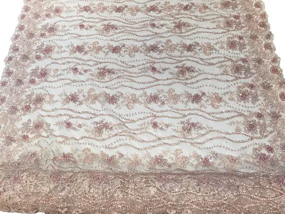 1 yard nude pink heavy beaded lace fabric, super delicat beads lace fabric, vintage style bridal lace fabric, beading cord lace
1 yard nude pink heavy beaded lace fabric, super delicat beads lace fabric, vintage style bridal lace fabric, beading cord lace