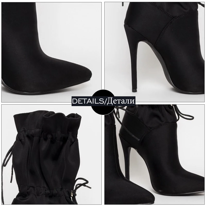 WETKISS Satin Boots Women Mid-Calf Boot Shoes Female Stiletto Heels Shoes Ladies Pointed Toe Elastic Pleated Party Shoes 2020
WETKISS Satin Boots Women Mid-Calf Boot Shoes Female Stiletto Heels Shoes Ladies Pointed Toe Elastic Pleated Party Shoes 2020