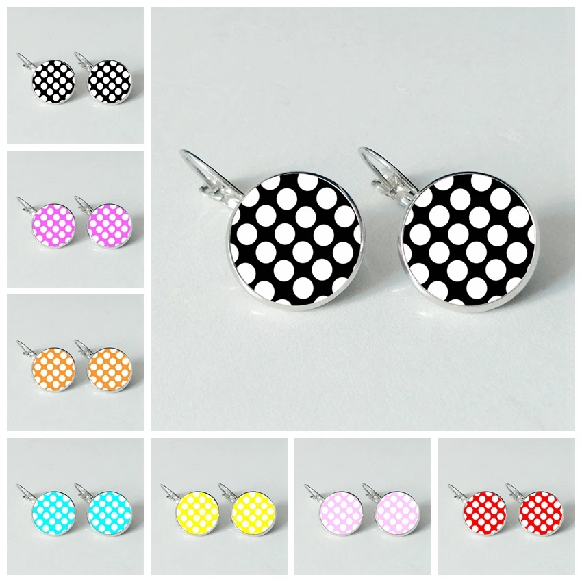 7 color wave point round glass cabochon earrings jewelry fashion earrings women's gift
7 color wave point round glass cabochon earrings jewelry fashion earrings women's gift