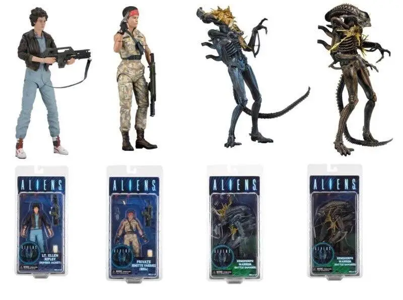 ALIENS LT.Ellen Ripley (Bomber Jacket) Private Jenette Vasquez (BDUs) Xenomorph Warrior (Battle Damaged) Action Figure Toy
ALIENS LT.Ellen Ripley (Bomber Jacket) Private Jenette Vasquez (BDUs) Xenomorph Warrior (Battle Damaged) Action Figure Toy