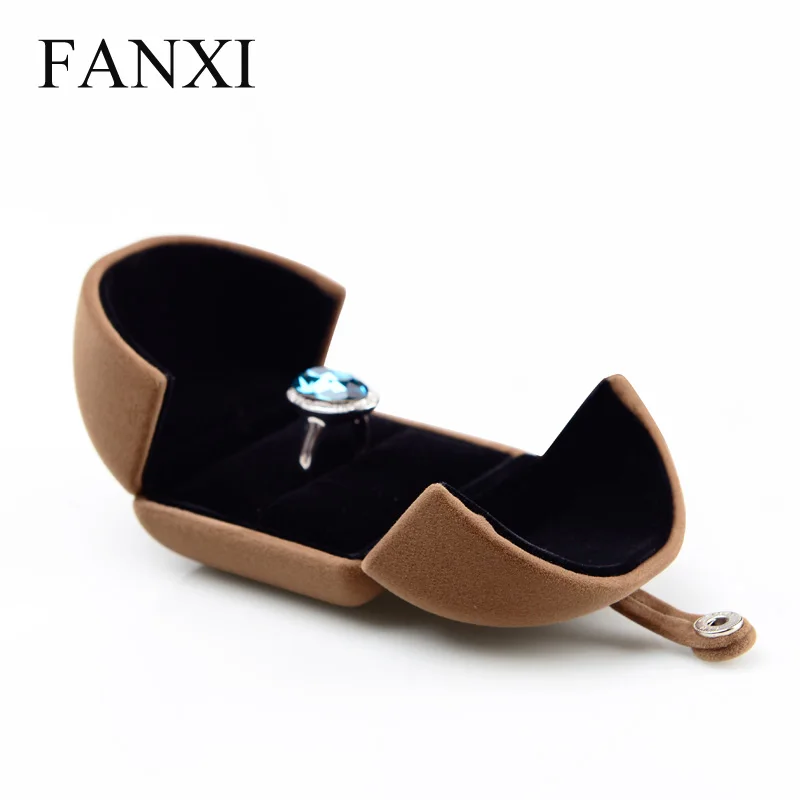 FANXI Brown/Coffee Jewelry Gift Box Velvet Ring Necklace Bracelet Display Storage Box with Button Wedding Box Jewelry Packaging
FANXI Brown/Coffee Jewelry Gift Box Velvet Ring Necklace Bracelet Display Storage Box with Button Wedding Box Jewelry Packaging