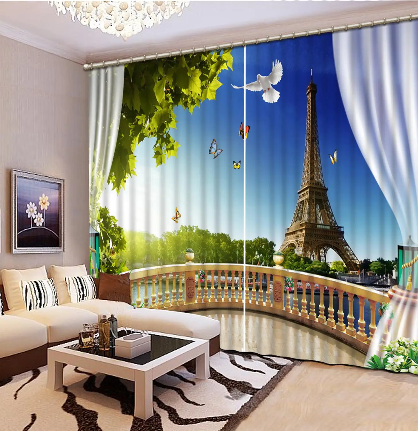 3D curtains customize living room Bedroom Blue sky, white dove, white pigeon high quality curtain
3D curtains customize living room Bedroom Blue sky, white dove, white pigeon high quality curtain