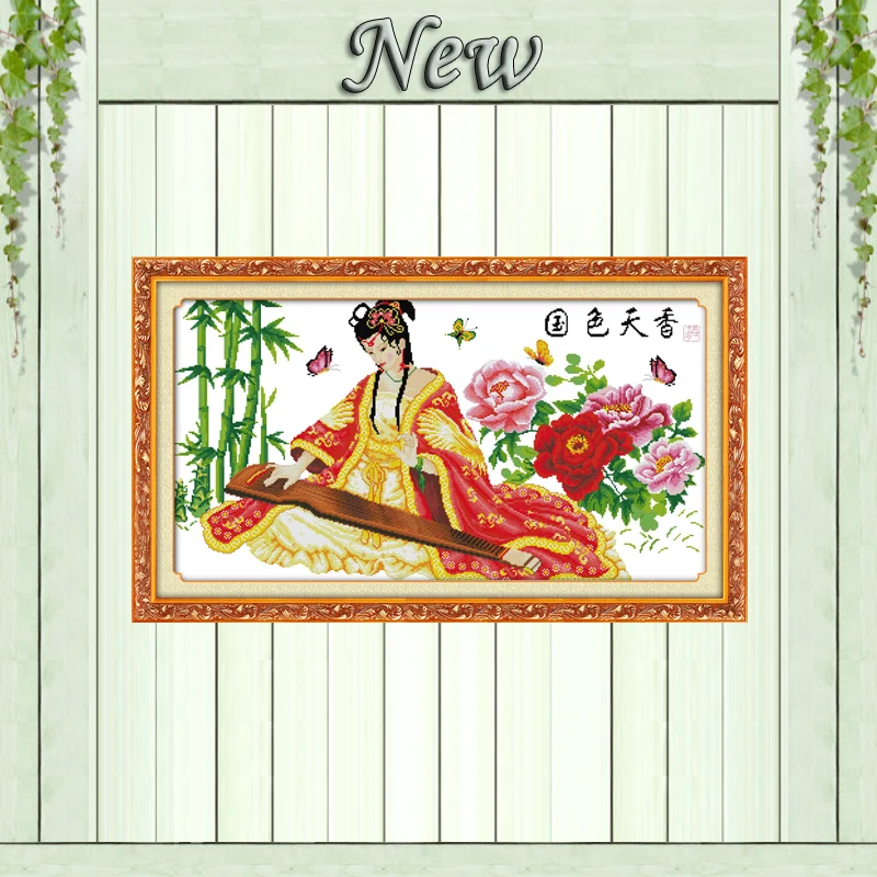 Playing Lyre beauty girl decor painting counted print on canvas DMC 14CT 11CT chinese Cross Stitch Needlework Set Embroider kits
Playing Lyre beauty girl decor painting counted print on canvas DMC 14CT 11CT chinese Cross Stitch Needlework Set Embroider kits