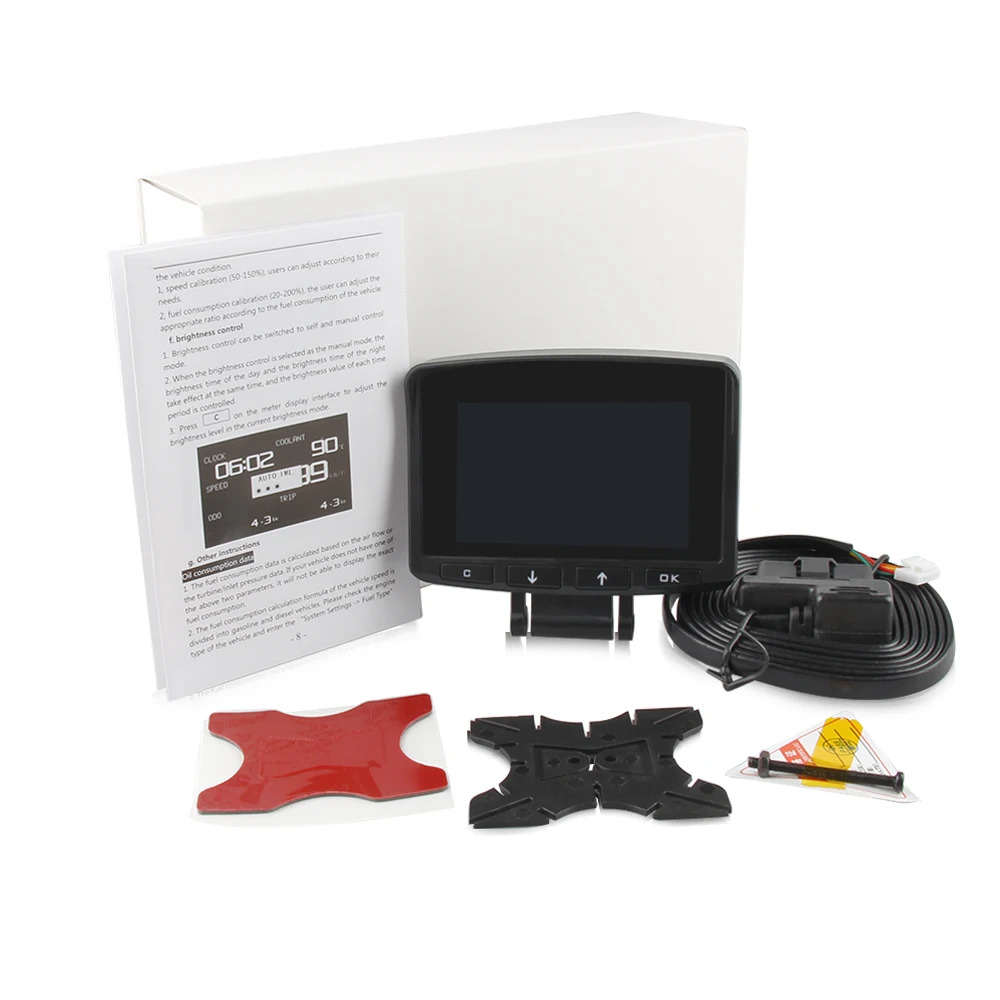 OBD2 Thermometer Digital Clock DC12V Automobile Clock LED Lighted A208 Auto Dual Temperature Gauge Voltmeter Voltage Tester
OBD2 Thermometer Digital Clock DC12V Automobile Clock LED Lighted A208 Auto Dual Temperature Gauge Voltmeter Voltage Tester