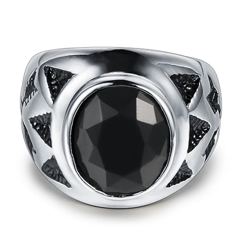 100% 925 silver European and American fashion inlaid black agate ring
100% 925 silver European and American fashion inlaid black agate ring