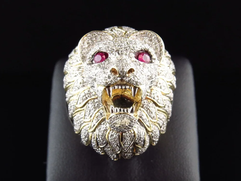 Handmade Punk Animal Ring for Women Men Red eye Lion Head Filled Zirconia Ring Birthday Jewelry Pet Lover Gift Accessories R120
Handmade Punk Animal Ring for Women Men Red eye Lion Head Filled Zirconia Ring Birthday Jewelry Pet Lover Gift Accessories R120