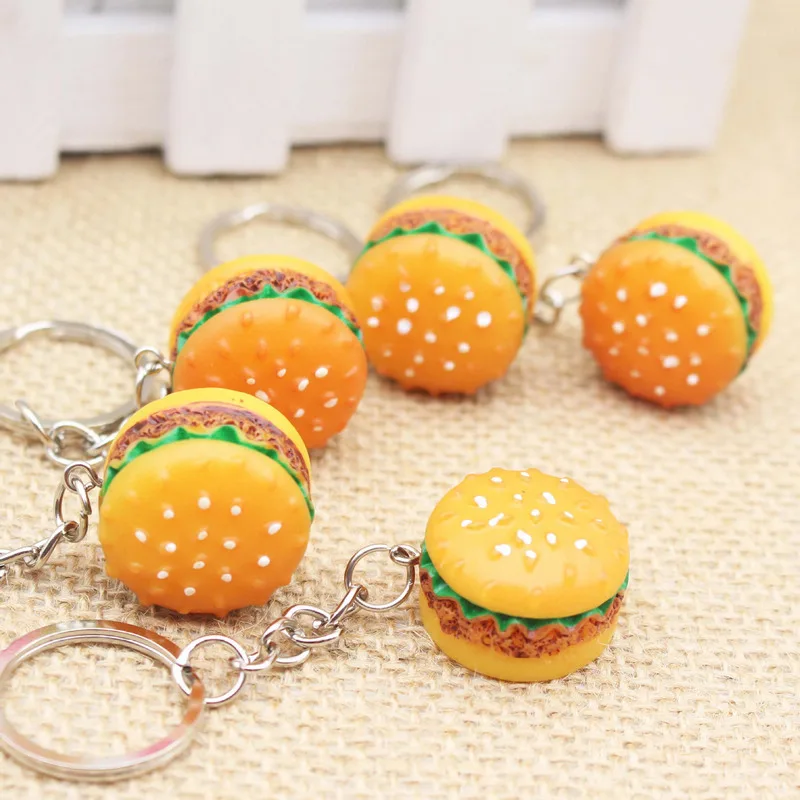 Original Creative Cute Hamburger Keychain Simulation Food Hamburger Pendant Key Ring Novelty Key Chain Christmas Birthday Gift
Original Creative Cute Hamburger Keychain Simulation Food Hamburger Pendant Key Ring Novelty Key Chain Christmas Birthday Gift