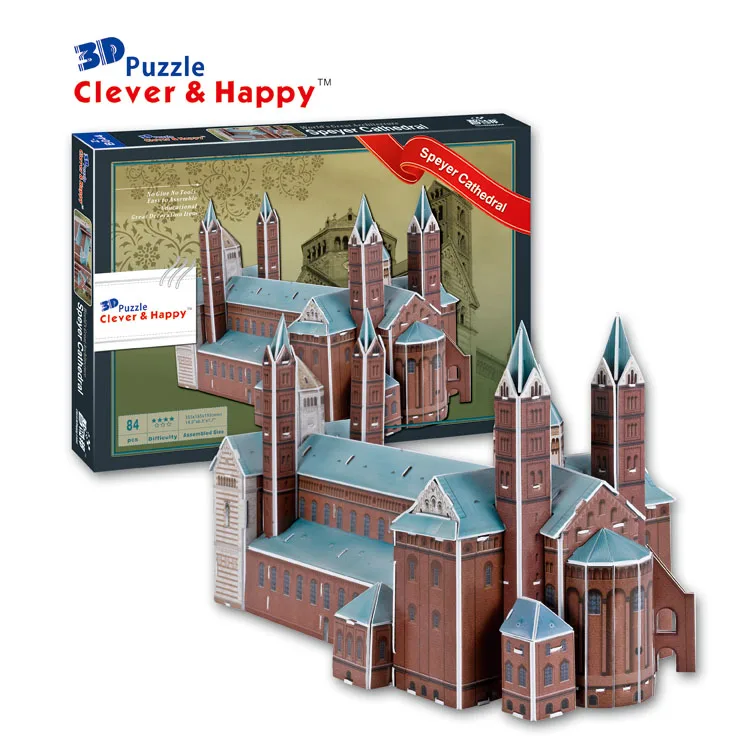 2014 new clever&happy land 3d puzzle model Speyer Cathedral large adult puzzle paper diy for boy paper
2014 new clever&happy land 3d puzzle model Speyer Cathedral large adult puzzle paper diy for boy paper
