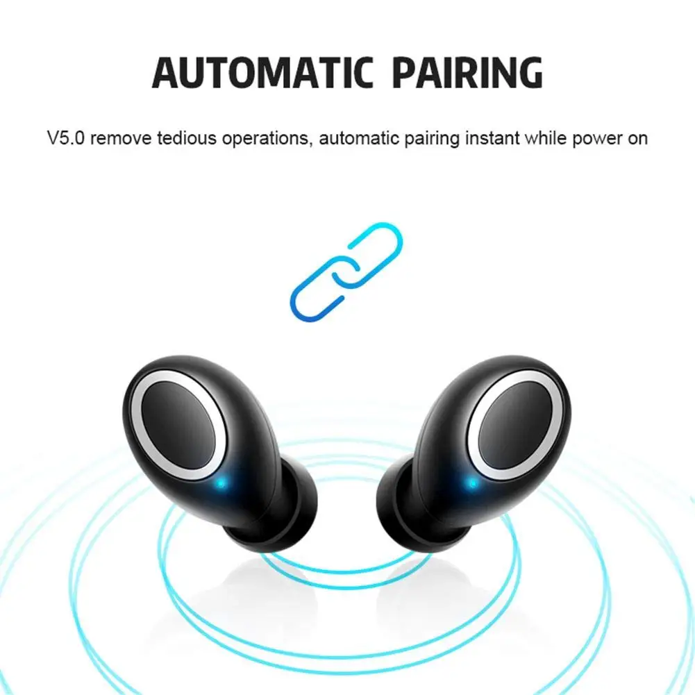 3D Stereo Bluetooth V5.0 Earphone TWS Wireless Earbud Charge Case for Huawei Mate 8 9 10 20 | Электроника