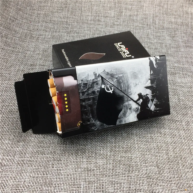 LF003 Aluminium Alloy Cigarette Case Laser Carved Soviet Union Conquered Berlin Cigarette Boxes Portable Boxes Smoking Accessory
LF003 Aluminium Alloy Cigarette Case Laser Carved Soviet Union Conquered Berlin Cigarette Boxes Portable Boxes Smoking Accessory