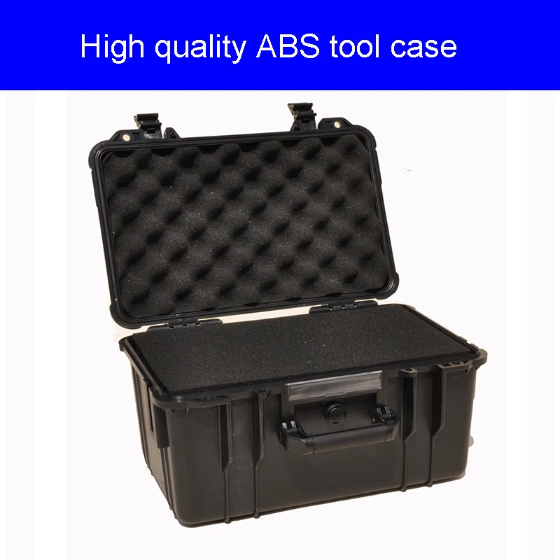 Tool case toolbox suitcase Impact resistant sealed waterproof ABS case security equipment camera case with pre-cut foam lining
Tool case toolbox suitcase Impact resistant sealed waterproof ABS case security equipment camera case with pre-cut foam lining