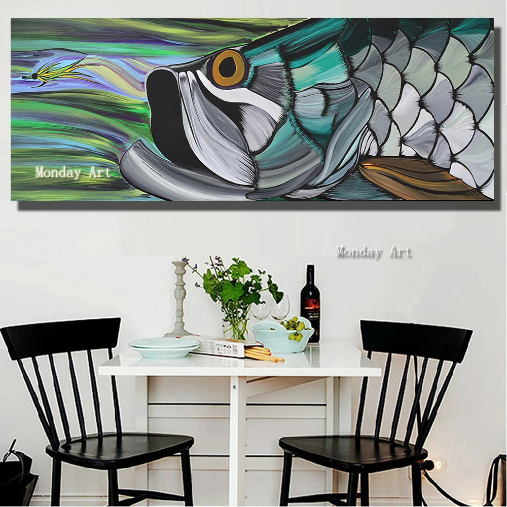 Top Artist High Quality Handmade fish Oil Painting on Canvas Handpainted Abstract Beautiful Animal Oil Painting for Living Room
Top Artist High Quality Handmade fish Oil Painting on Canvas Handpainted Abstract Beautiful Animal Oil Painting for Living Room