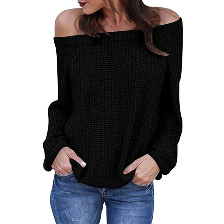 Danjeaner Women Sexy Off Shoulder Lantern Sleeve Pullovers Autumn 2018 Solid Slim Fit Knitting Sweaters Casual Jumpers Tops
Danjeaner Women Sexy Off Shoulder Lantern Sleeve Pullovers Autumn 2018 Solid Slim Fit Knitting Sweaters Casual Jumpers Tops