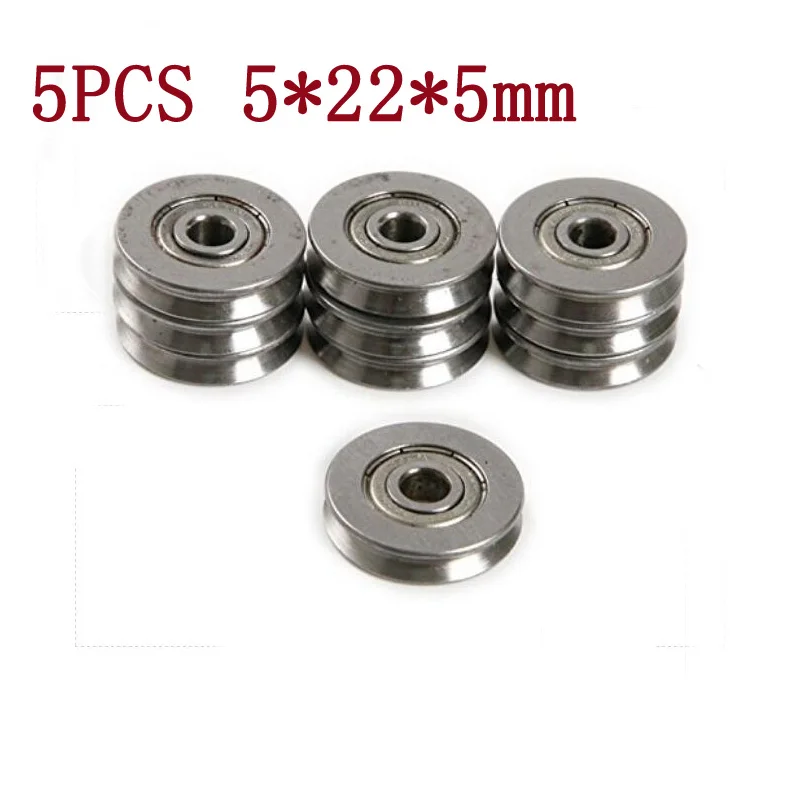 5 pcs/Lot 5*22 *5mm New Bearing Steel V Groved Wire Pulley Wheels Roller Deep Groove Ball Bearing, free shipping
5 pcs/Lot 5*22 *5mm New Bearing Steel V Groved Wire Pulley Wheels Roller Deep Groove Ball Bearing, free shipping
