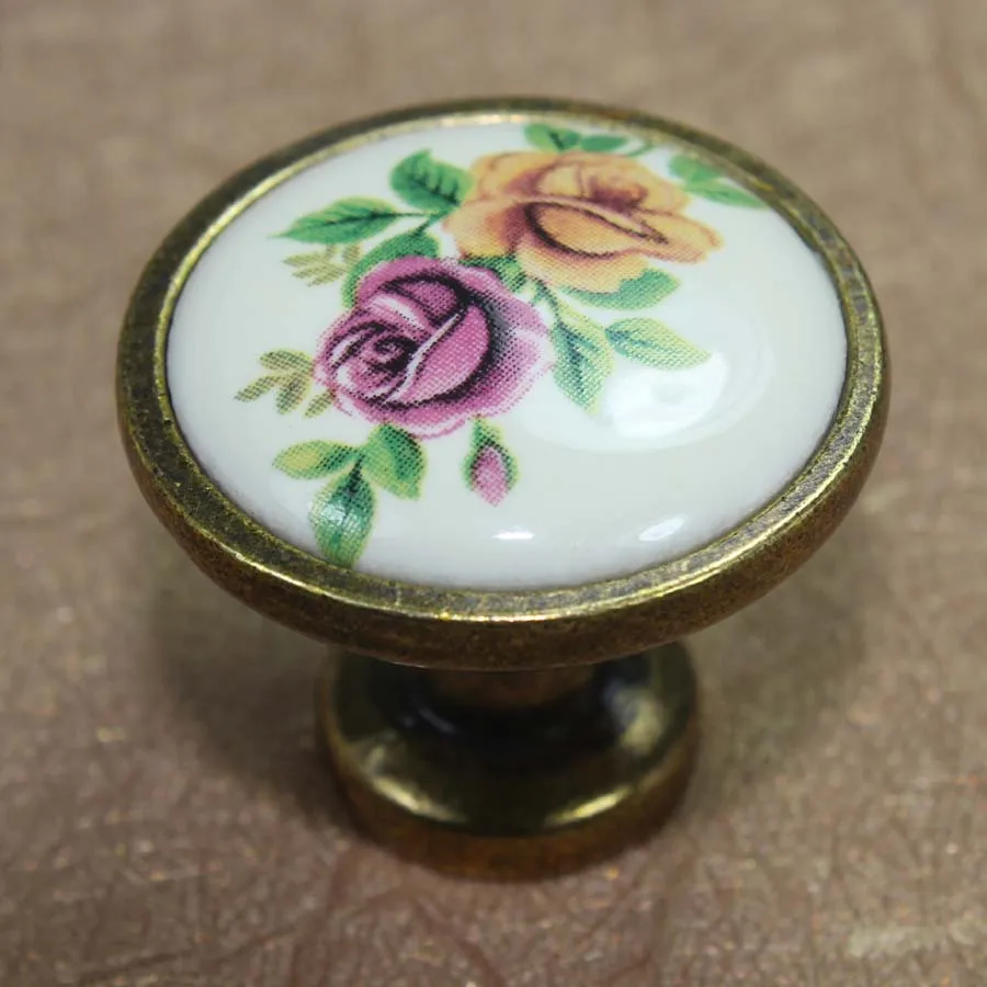 30mm Rustico pastorale ceramic vintage furniture knob bronze drawer cabinet knob antique brass dresser cupboard door pull handle
30mm Rustico pastorale ceramic vintage furniture knob bronze drawer cabinet knob antique brass dresser cupboard door pull handle