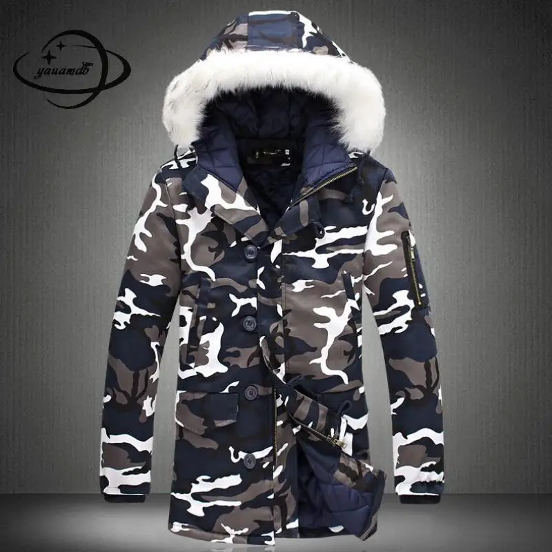 Yauamdb Men Parkas 2017 Autumn Winter Size S-5xl Male Cotton Fur Collar Jacket Zipper Camouflage Hooded Clothing Outerwear Y95
Yauamdb Men Parkas 2017 Autumn Winter Size S-5xl Male Cotton Fur Collar Jacket Zipper Camouflage Hooded Clothing Outerwear Y95