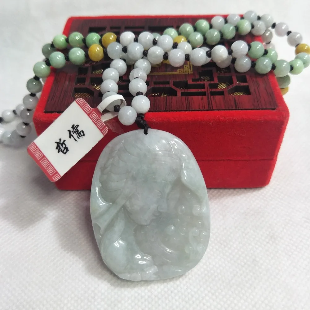 Zheru Jewelry Pure Natural Jadeite Light Green Beautiful Girl Pendant Tricolor Jadeite Bead Necklace A Class A National Certific
Zheru Jewelry Pure Natural Jadeite Light Green Beautiful Girl Pendant Tricolor Jadeite Bead Necklace A Class A National Certific