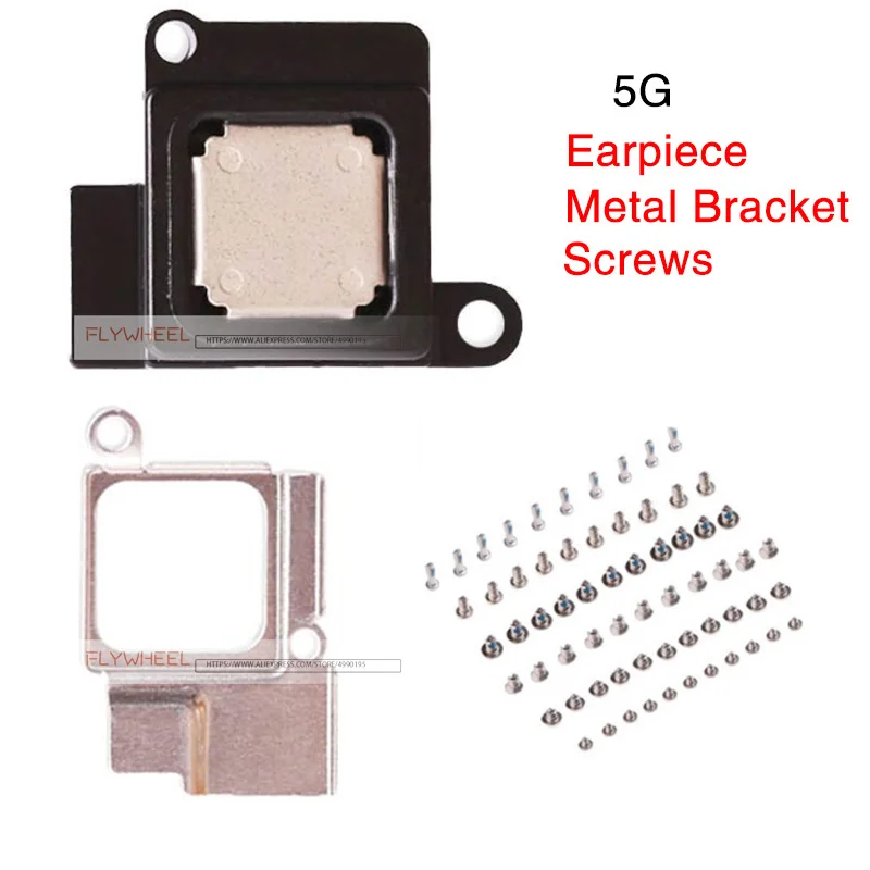 Комплект из 5 наушников гибкий кабель для динамика iPhone 5S 5C 6 6S 7 8 Plus с металлическим