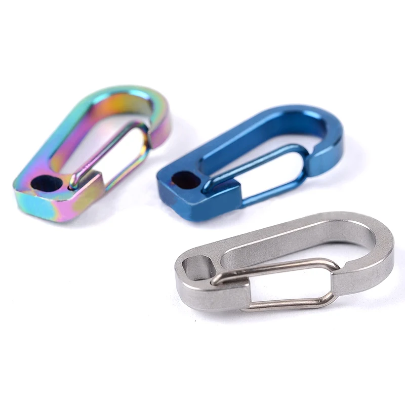 H969 Outdoor TC4 multi-functional titanium key chain D buckle hanging buckle carabiner Hang buckle EDC gadgets
H969 Outdoor TC4 multi-functional titanium key chain D buckle hanging buckle carabiner Hang buckle EDC gadgets