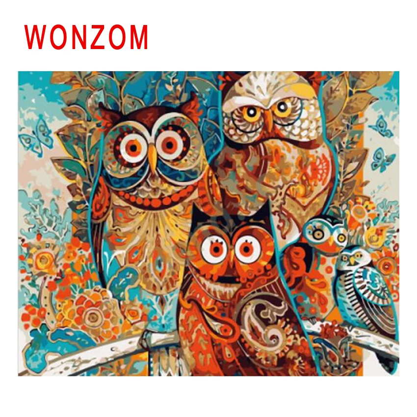 WONZOM Bird Diy Painting By Numbers Abstract Animal Oil Painting Owl Cuadros Decoracion Acrylic Paint On Canvas Modern Art Gift
WONZOM Bird Diy Painting By Numbers Abstract Animal Oil Painting Owl Cuadros Decoracion Acrylic Paint On Canvas Modern Art Gift